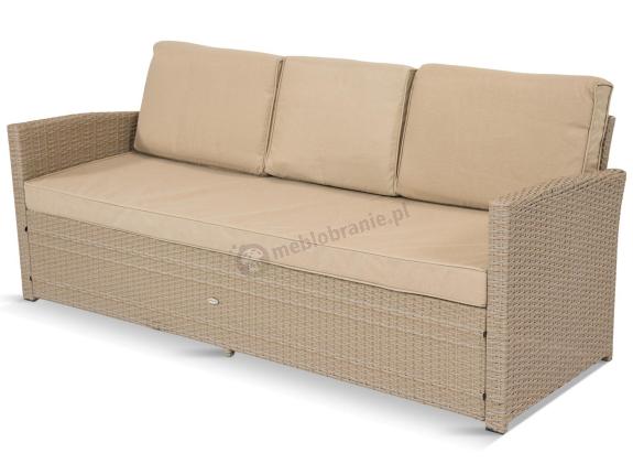 Sofa trzyosobowa na taras 185cm Cofete – Natural