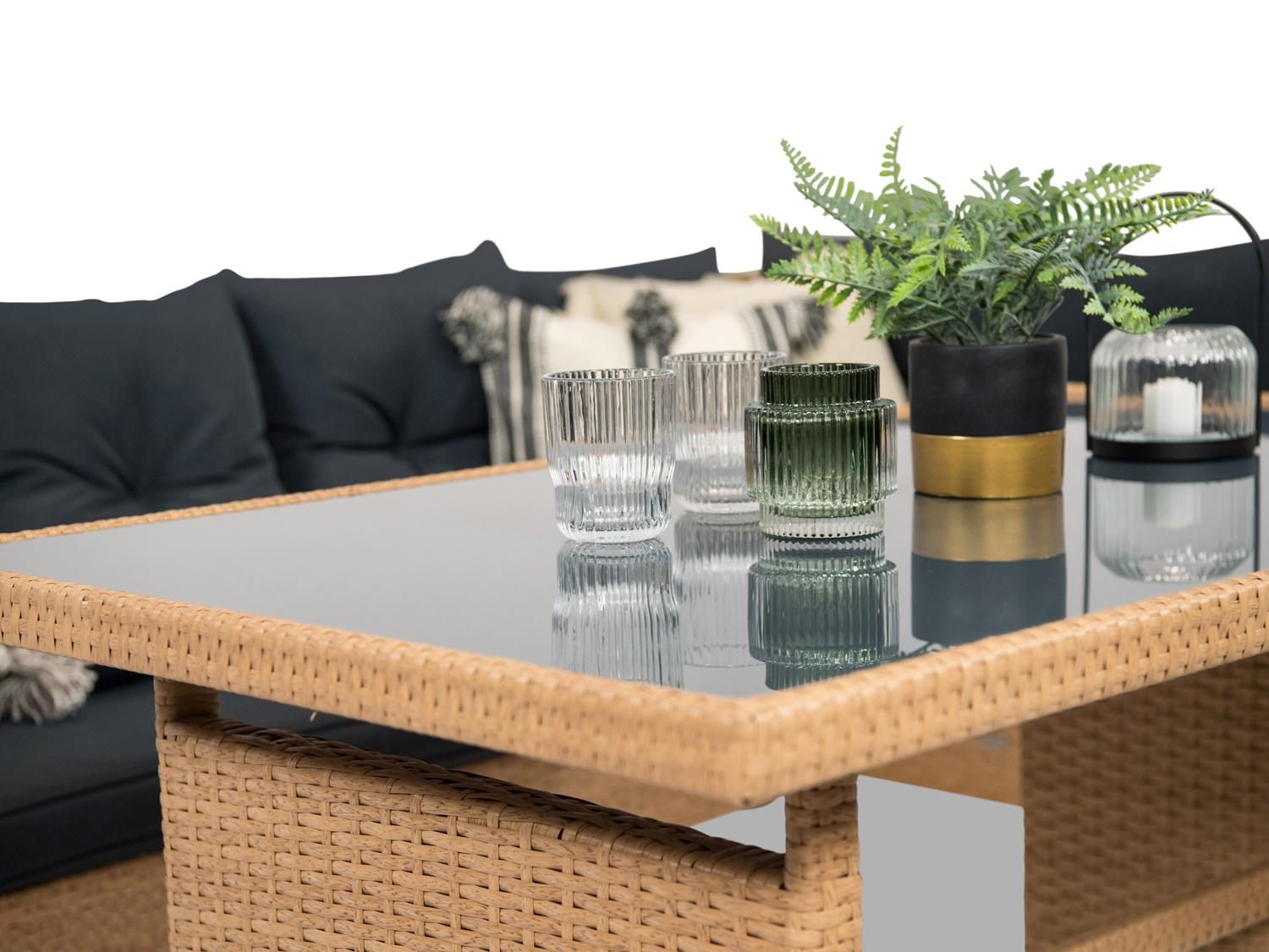 Împletitură eleganta din technorattan pe cadru din oțel