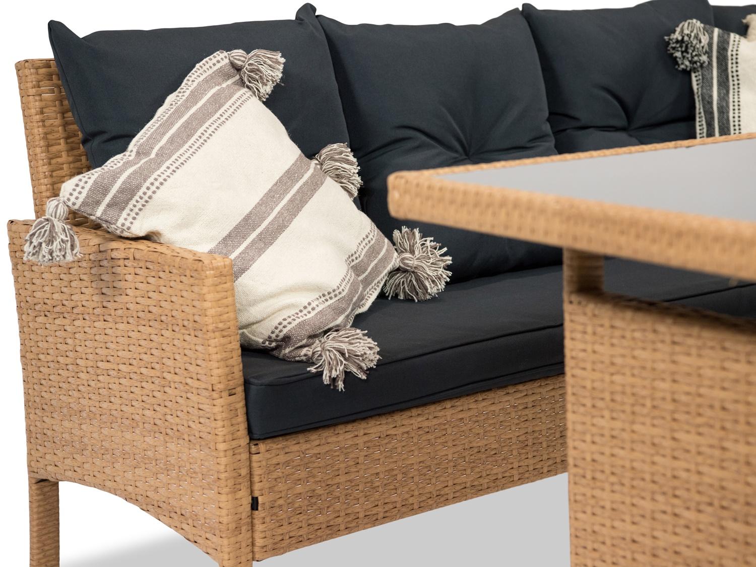 Împletitură eleganta din technorattan pe cadru din oțel