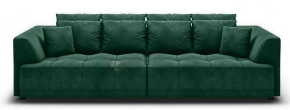 Kanapa Tiga Bigsofa z elektrycznie wysuwanym siedziskiem 302x137cm ciemnozielona - Riviera 38