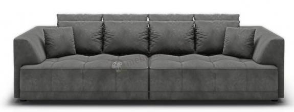 Duża szara sofa z elektryczną regulacją siedziska Tiga Bigsofa 302x137cm Riviera 91