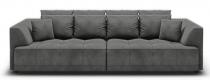 Duża szara sofa z elektryczną regulacją siedziska Tiga Bigsofa 302x137cm Riviera 91