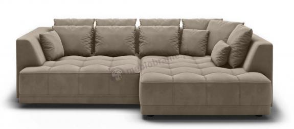 Prawy narożnik Tiga z elektrycznie regulowanym siedziskiem 286x207cm cappuccino - Riviera 16