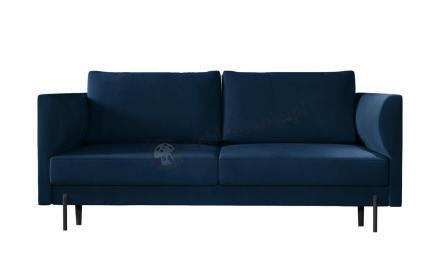Welurowa sofa Revi 215x98z funkcją spania – granatowa