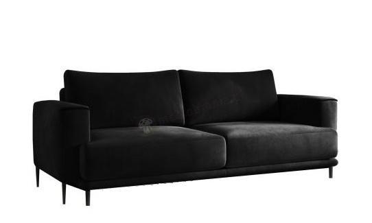Czarna sofa rozkładana Dalia 260x95 cm
