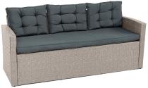 Szara sofa trzyosobowa na taras 177cm Topiano – Grey