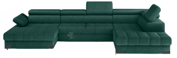 Duży narożnik Selva XL rozkładany 339x223cm Austin 14 – prawy