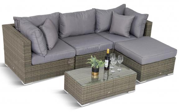 Komplet mebli technorattanowych premium Nilamito V Melange Grey