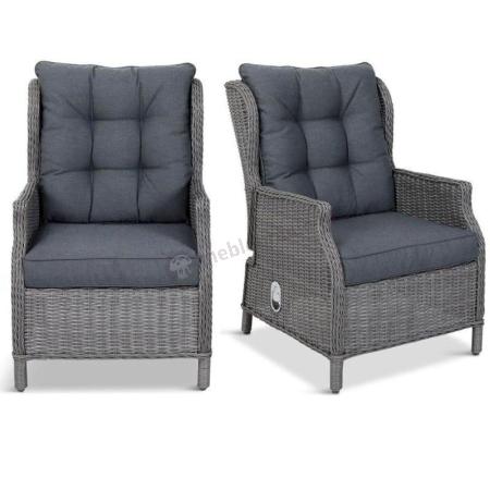 Komplet regulowanych foteli Laritto - Grey - 2szt