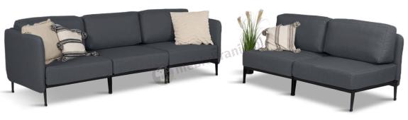 Zestaw mebli modułowych na taras Limit Outdoor Slate - 5 elementów
