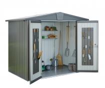 Biohort domek metalowy Europa 3 kwarcowy szary 244x156cm