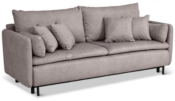 Rozkładana Sofa Asti z poduszkami 215x96cm Cloud 81 - jasnoszara