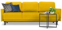 Żółta sofa Solo welurowa z funkcją spania 212x97 cm - Solo 257