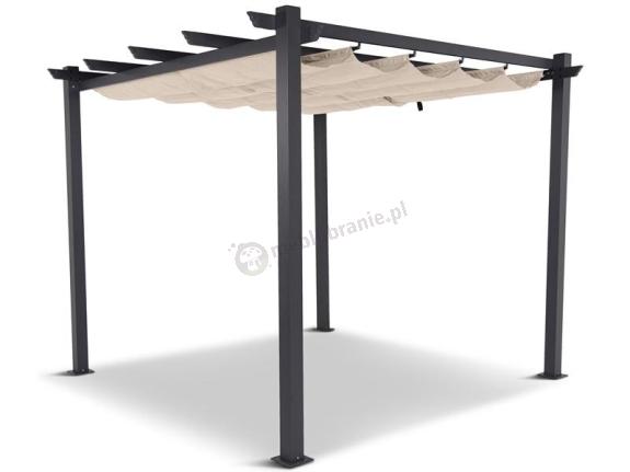Pergola ogrodowa wolnostojąca aluminium 3x3 Kirn Beż