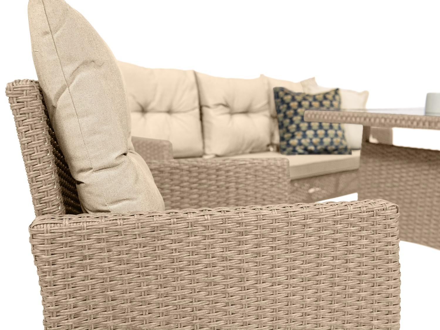 Mobilier din tehnorattan Perata Corner