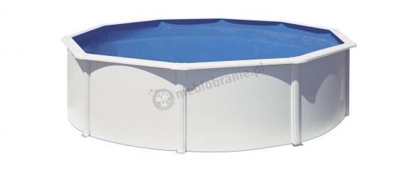 Całoroczny basen okrągły GRE ATLANTIS 460x460x132cm biały KITPR458