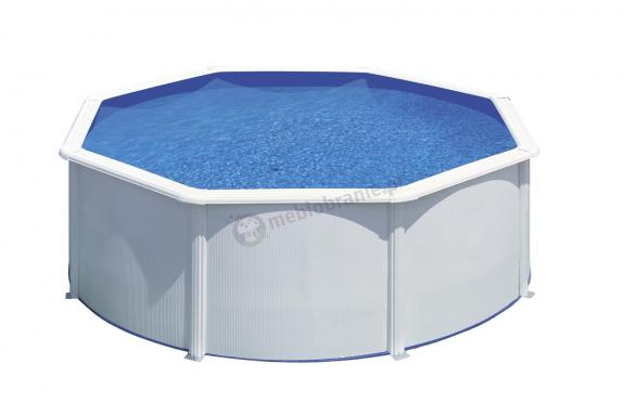 Basen ogrodowy stalowy okrągły GRE FIDJI 300x300x120cm KIT300ECO