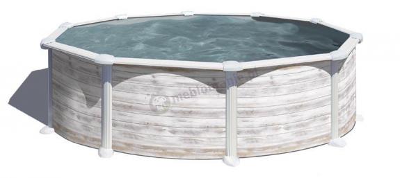 Basen naziemny GRE GROENLANDIA 460x460x132cm KITPR458N