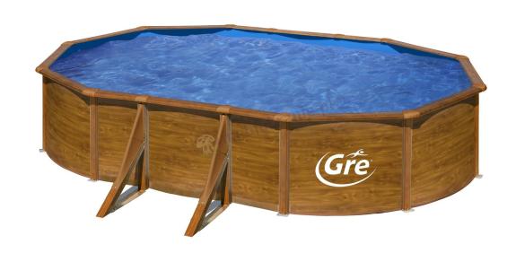 Basen całoroczny GRE PACIFIC 610x375x120cm brązowy KIT610WQGRE