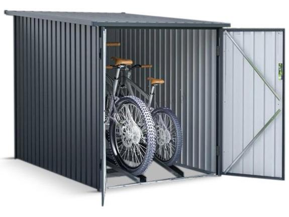 Metalowy schowek na rowery Farrad 142x198cm - Antracyt