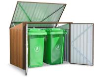 Schowek na pojemniki na odpady Lagger 173x101cm - Wood