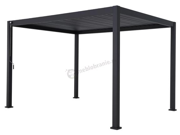 Pergola tarasowa aluminiowa 3x4 wolnostojąca antracyt Mirador Deluxe