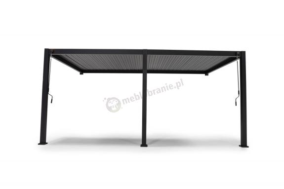 Nowoczesna pergola tarasowa przyścienna 3x5,3m aluminiowa Mirador Wall Deluxe