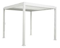Pergola tarasowa nowoczesna biała Mirador Classic 3x3