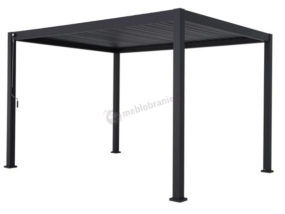 Gotowa pergola tarasowa 3x4 z lamelami Antracyt Mirador Classic