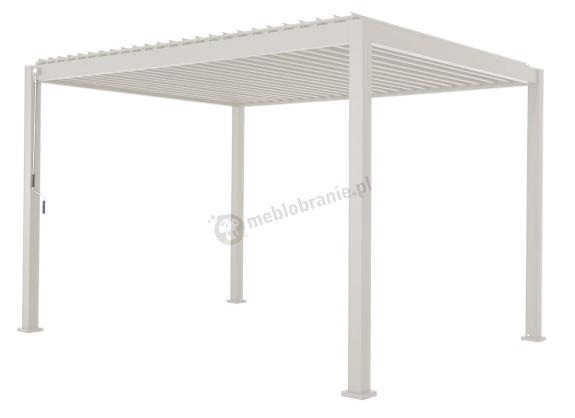 Pergola tarasowa biała z żaluzjami 3x4 Mirador Classic