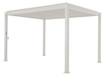 Pergola tarasowa biała z żaluzjami 3x4 Mirador Classic