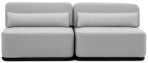 Nowoczesna szara sofa modułowa na taras Straw 2 - Chrome 51