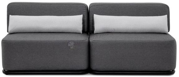 Grafitowa sofa modułowa ogrodowa premium Straw 2 - Slate 54