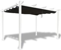 Biała Aluminiowa pergola na taras Kirn 3x4 - Grey White