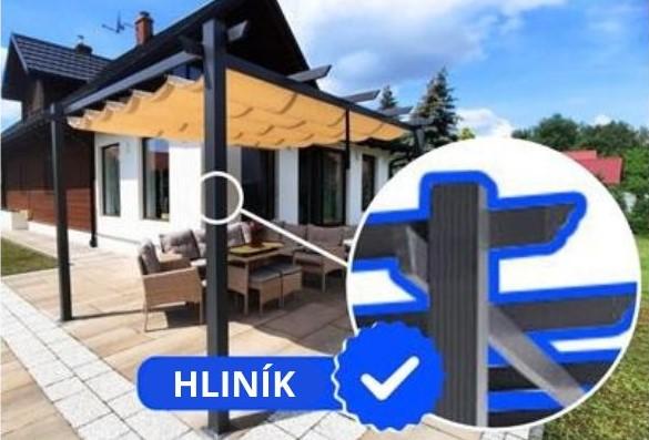 hliníková terasová pergola