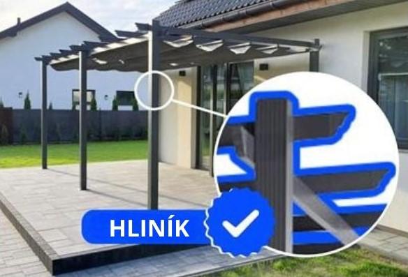 hliníková terasová pergola