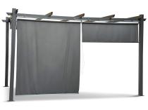 Zestaw rolet do pergoli Kirn na ścianę 3m - 120x225 - Grey Grey - 2szt