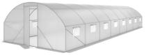 Tunel foliowy 4x12m z metalowym stelażem i drzwiami – biały
