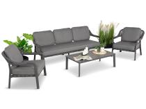 Grafitowy zestaw mebli ogrodowych Premium Tansa