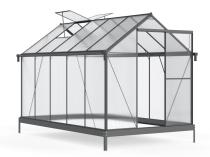 Szklarnia z poliwęglanem 310x190 cm - czarny stelaż