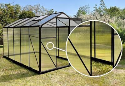 Szklarnia poliwęglanowa 2x2