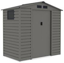 Blaszany domek narzędziowy Dummer 213x131x213cm (2,4m2) - Srebrny ciemny GA15