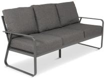 Grafitowa sofa trzyosobowa na taras 175cm Ater - Dark Grey