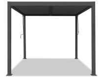 Aluminiowa pergola na taras wolnostojąca Lufel 3x4 - Antracite