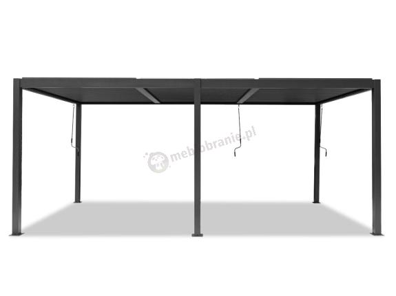 Duża pergola tarasowa 3x6 z lamelami Lufel - Antracite