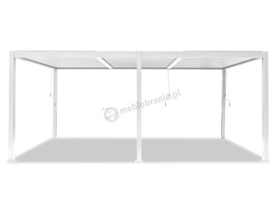 Aluminiowa pergola ogrodowa 3x6 z lamelami Lufel - Biała