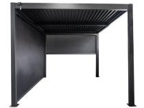 Roleta zacieniająca do pergoli tarasowej Lufel ściana 3m - 277x236cm - Antracite