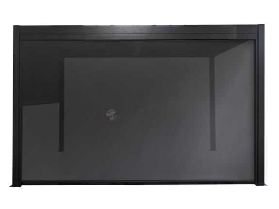 OUTLET - Roleta opuszczana do pergoli ogrodowej Lufel na ścianę 4m - 373x236 - Antracite