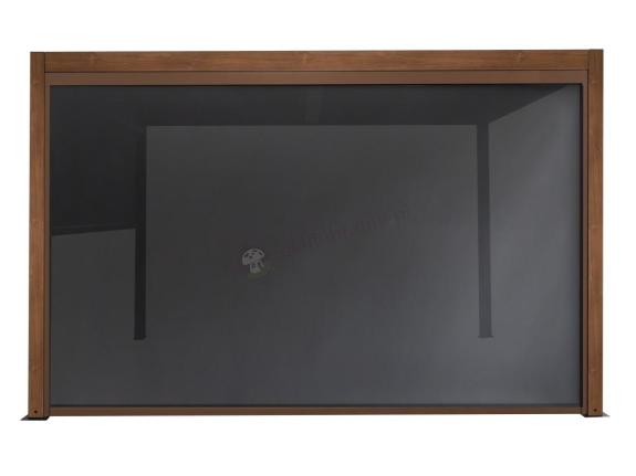 OUTLET - Roleta zacieniająca na ścianę 4m pergoli Lufel - 377x236cm - Woodlook