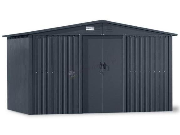 Metalowa szopa ogrodowa Hartt 333x330x200cm - Antracyt A16